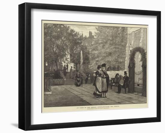 An Oasis in the Desert, Fountain-Court, the Temple-Henry Wallis-Framed Giclee Print