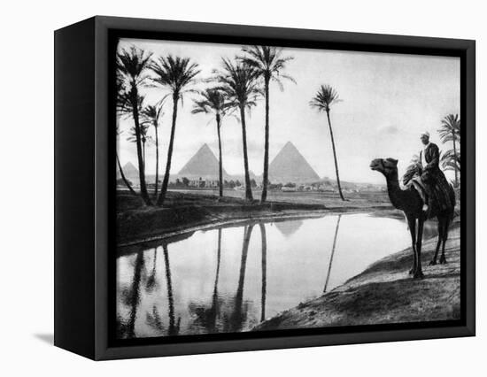 An Oasis Near Cairo, Egypt, C1920S-null-Framed Premier Image Canvas