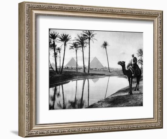 An Oasis Near Cairo, Egypt, C1920S-null-Framed Giclee Print