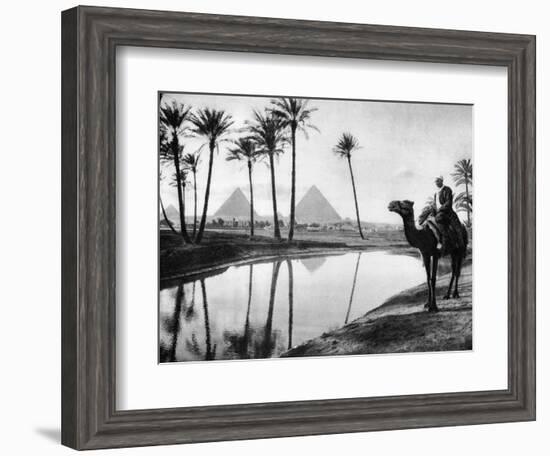 An Oasis Near Cairo, Egypt, C1920S-null-Framed Giclee Print