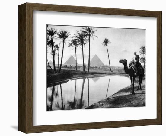 An Oasis Near Cairo, Egypt, C1920S-null-Framed Giclee Print