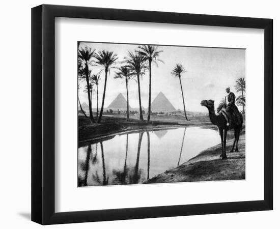 An Oasis Near Cairo, Egypt, C1920S-null-Framed Giclee Print