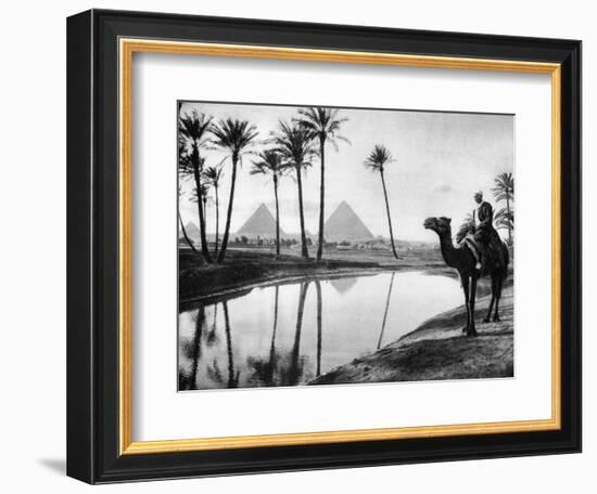 An Oasis Near Cairo, Egypt, C1920S-null-Framed Giclee Print