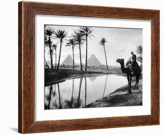 An Oasis Near Cairo, Egypt, C1920S-null-Framed Giclee Print