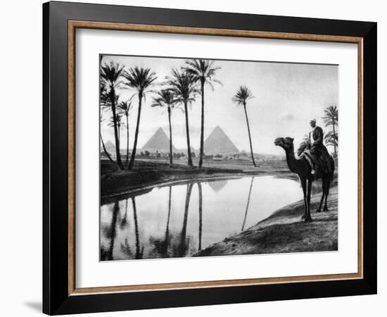 An Oasis Near Cairo, Egypt, C1920S-null-Framed Giclee Print