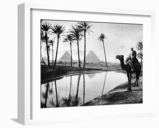 An Oasis Near Cairo, Egypt, C1920S-null-Framed Giclee Print