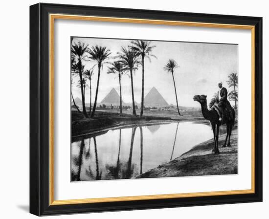 An Oasis Near Cairo, Egypt, C1920S-null-Framed Giclee Print