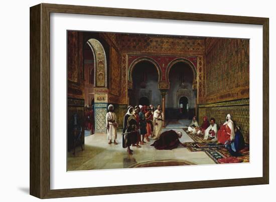 An Oath of Allegiance in the Hall of the Abencerrajes, Alhambra, Granada-Filippo Baratti-Framed Giclee Print