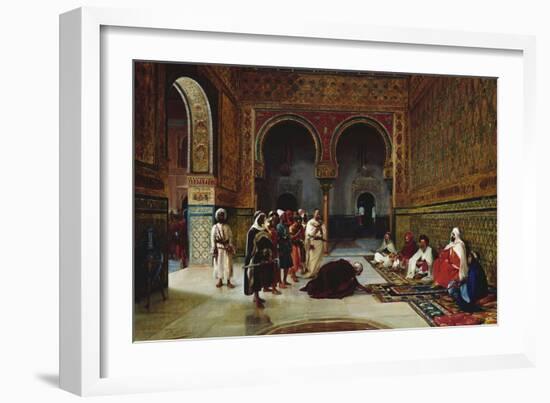 An Oath of Allegiance in the Hall of the Abencerrajes, Alhambra, Granada-Filippo Baratti-Framed Giclee Print