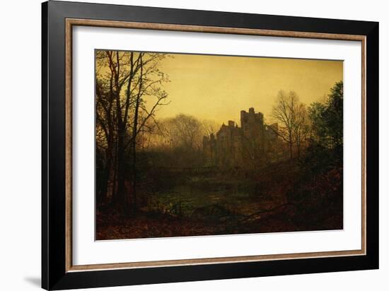 An October Afterglow-John Atkinson Grimshaw-Framed Giclee Print