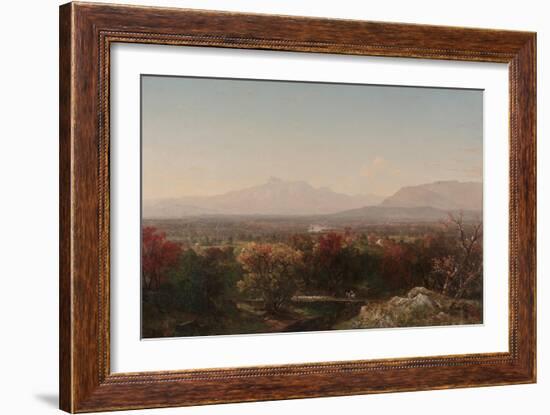 An October Day in the White Mountains, 1854 (Oil on Canvas)-John Frederick Kensett-Framed Giclee Print