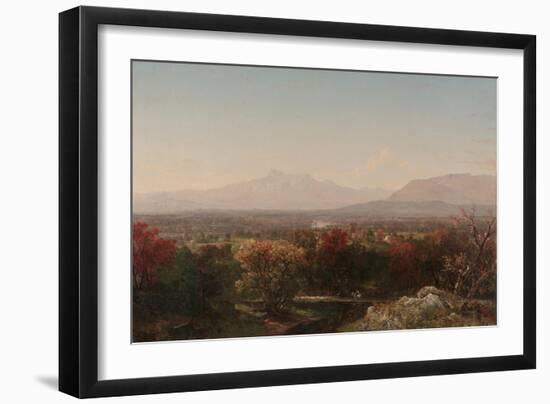 An October Day in the White Mountains, 1854 (Oil on Canvas)-John Frederick Kensett-Framed Giclee Print