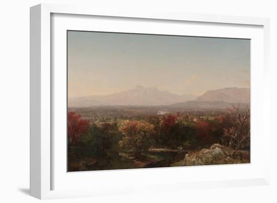 An October Day in the White Mountains, 1854 (Oil on Canvas)-John Frederick Kensett-Framed Giclee Print