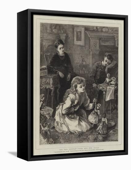 An Odd Couple, Vera and Her Dolls-Henry Woods-Framed Premier Image Canvas