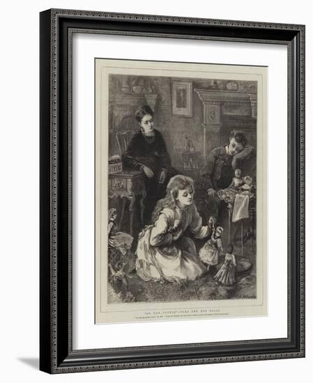 An Odd Couple, Vera and Her Dolls-Henry Woods-Framed Giclee Print