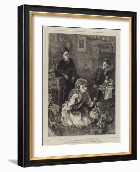 An Odd Couple, Vera and Her Dolls-Henry Woods-Framed Giclee Print