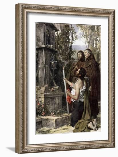 An Offering, 1889-Theobald Chartran-Framed Giclee Print
