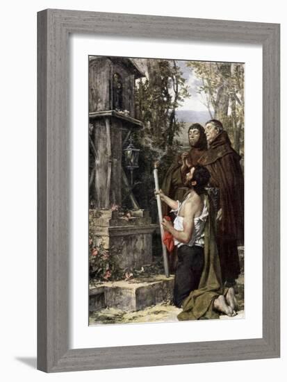 An Offering, 1889-Theobald Chartran-Framed Giclee Print