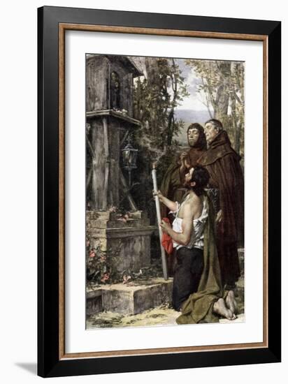 An Offering, 1889-Theobald Chartran-Framed Giclee Print