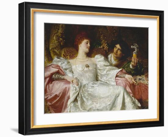 An Offering-Frank Bernard Dicksee-Framed Giclee Print