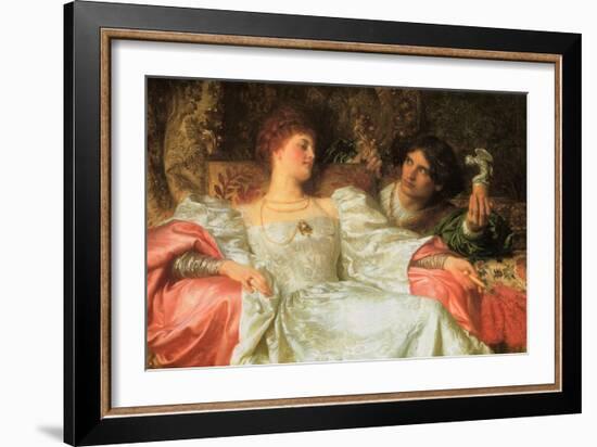 An Offering-Frank Bernard Dicksee-Framed Art Print