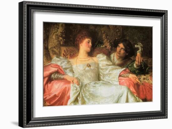 An Offering-Frank Bernard Dicksee-Framed Art Print