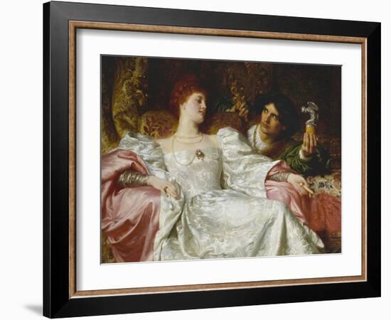 An Offering-Frank Bernard Dicksee-Framed Giclee Print