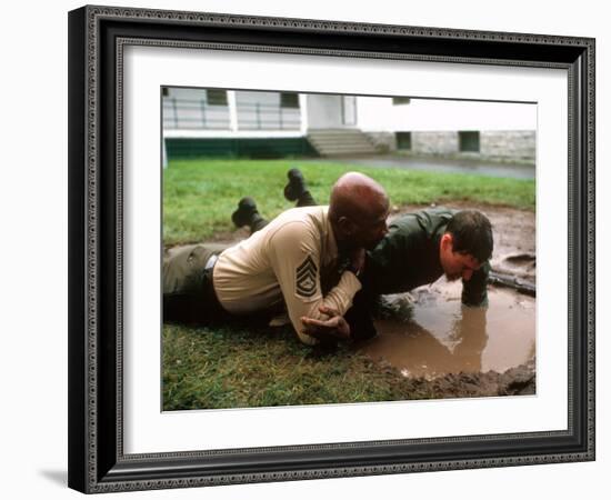 An Officer And A Gentleman, Louis Gossett, Richard Gere, 1982-null-Framed Photo