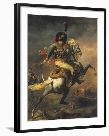 An Officer of the Imperial Guard-Theodore Gericault-Framed Premium Giclee Print