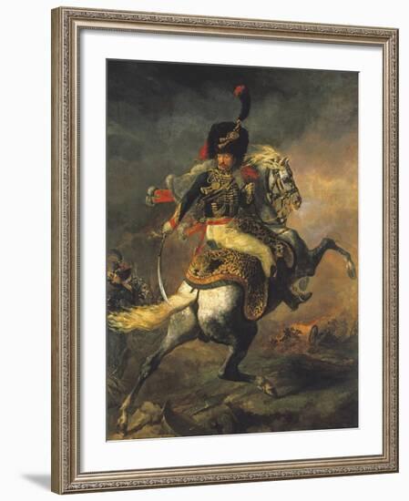 An Officer of the Imperial Guard-Theodore Gericault-Framed Premium Giclee Print