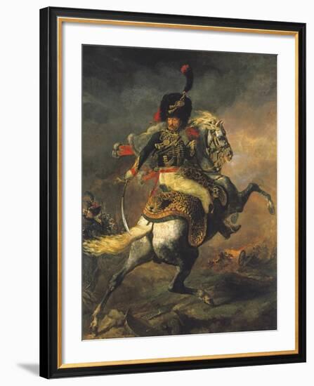 An Officer of the Imperial Guard-Theodore Gericault-Framed Premium Giclee Print