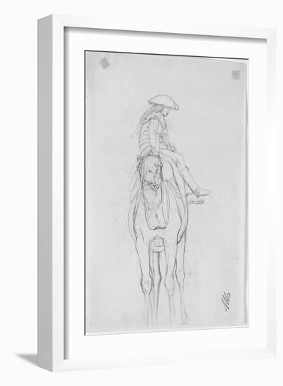An Officer Riding a Camel-Jean Leon Gerome-Framed Giclee Print