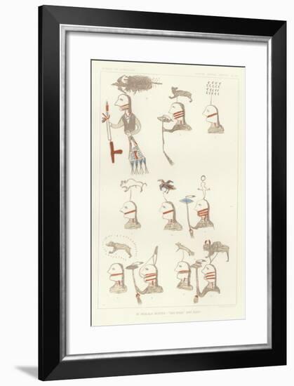 An Ogalala Roster - 'Big-Road' and Band-null-Framed Giclee Print