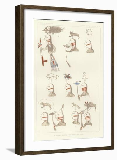 An Ogalala Roster - 'Big-Road' and Band-null-Framed Giclee Print