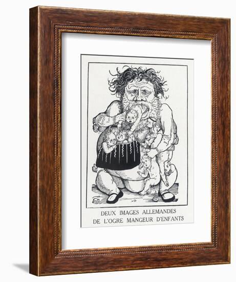 An Ogre Who Eats Children Who Misbehave-Hans Weidlitz-Framed Art Print