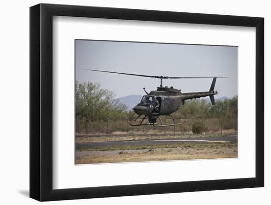 An Oh-58 Kiowa Helicopter of the U.S. Army Landing at Pinal Airpark, Arizona-Stocktrek Images-Framed Photographic Print