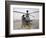 An Oh-58D Kiowa Warrior Pilot Stands Beside His Aircraft-null-Framed Photographic Print