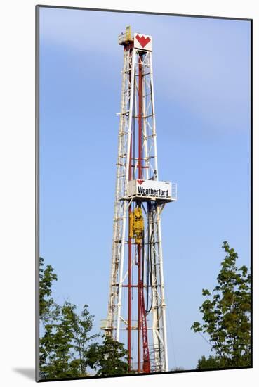 An Oil-rig Drilling Derrick-Duncan Shaw-Mounted Photographic Print