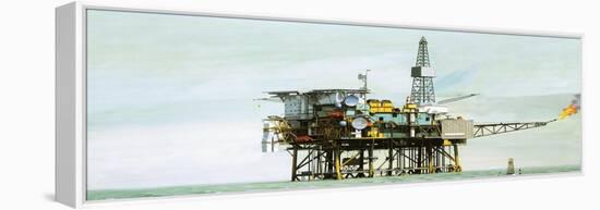 An Oil Rig-Clifford Meadway-Framed Premier Image Canvas