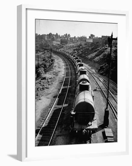 An Oil Tank Train Traveling to it's Destination-Bernard Hoffman-Framed Photographic Print