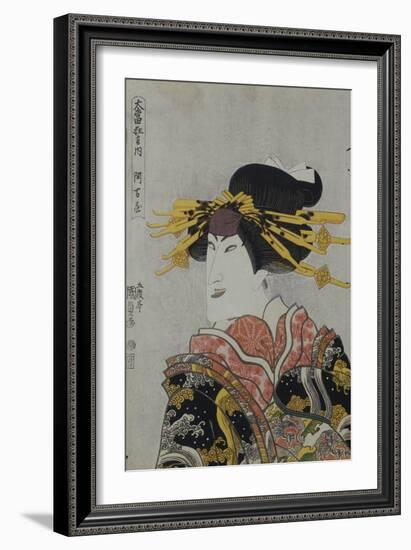 An Okubi-e of the Actor Nakamura Matsue III-Utagawa Kunisada-Framed Giclee Print