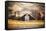 An Old Barn And Water Tank In The Early Morning Light Along Highway 25 In San Benito County-Ron Koeberer-Framed Stretched Canvas