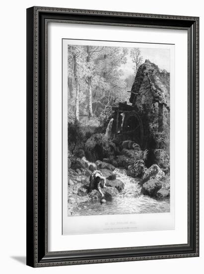 An Old English Mill, 19th Century-Birket Foster-Framed Giclee Print