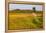 An Old Farm Building in a Field Next to the Mars Hill Wind Farm in Mars Hill, Maine-Jerry and Marcy Monkman-Framed Premier Image Canvas