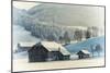 An Old Farm in the Winter, Austria, Europe-Sabine Jacobs-Mounted Photographic Print