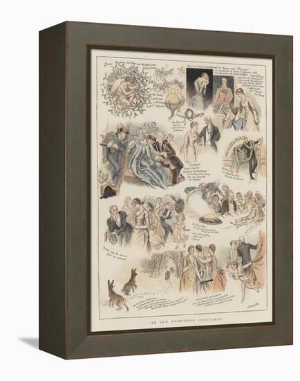 An Old Fashioned Christmas-Arthur Hughes-Framed Premier Image Canvas