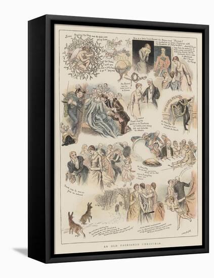 An Old Fashioned Christmas-Arthur Hughes-Framed Premier Image Canvas