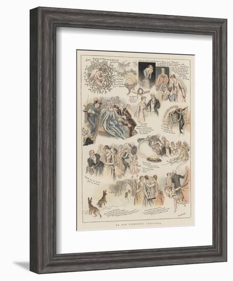 An Old Fashioned Christmas-Arthur Hughes-Framed Giclee Print