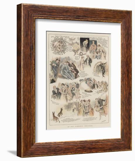 An Old Fashioned Christmas-Arthur Hughes-Framed Giclee Print