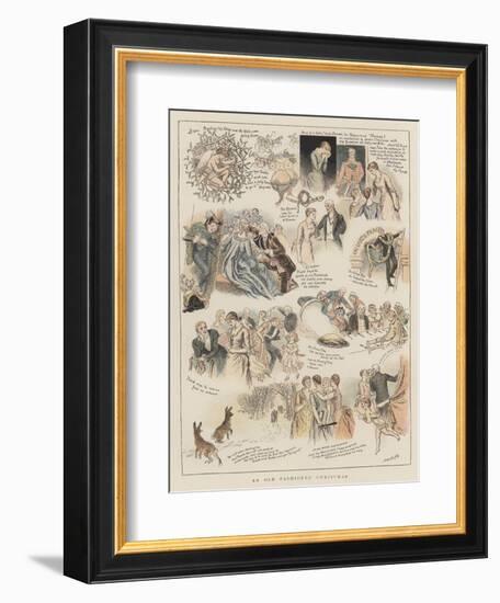 An Old Fashioned Christmas-Arthur Hughes-Framed Giclee Print